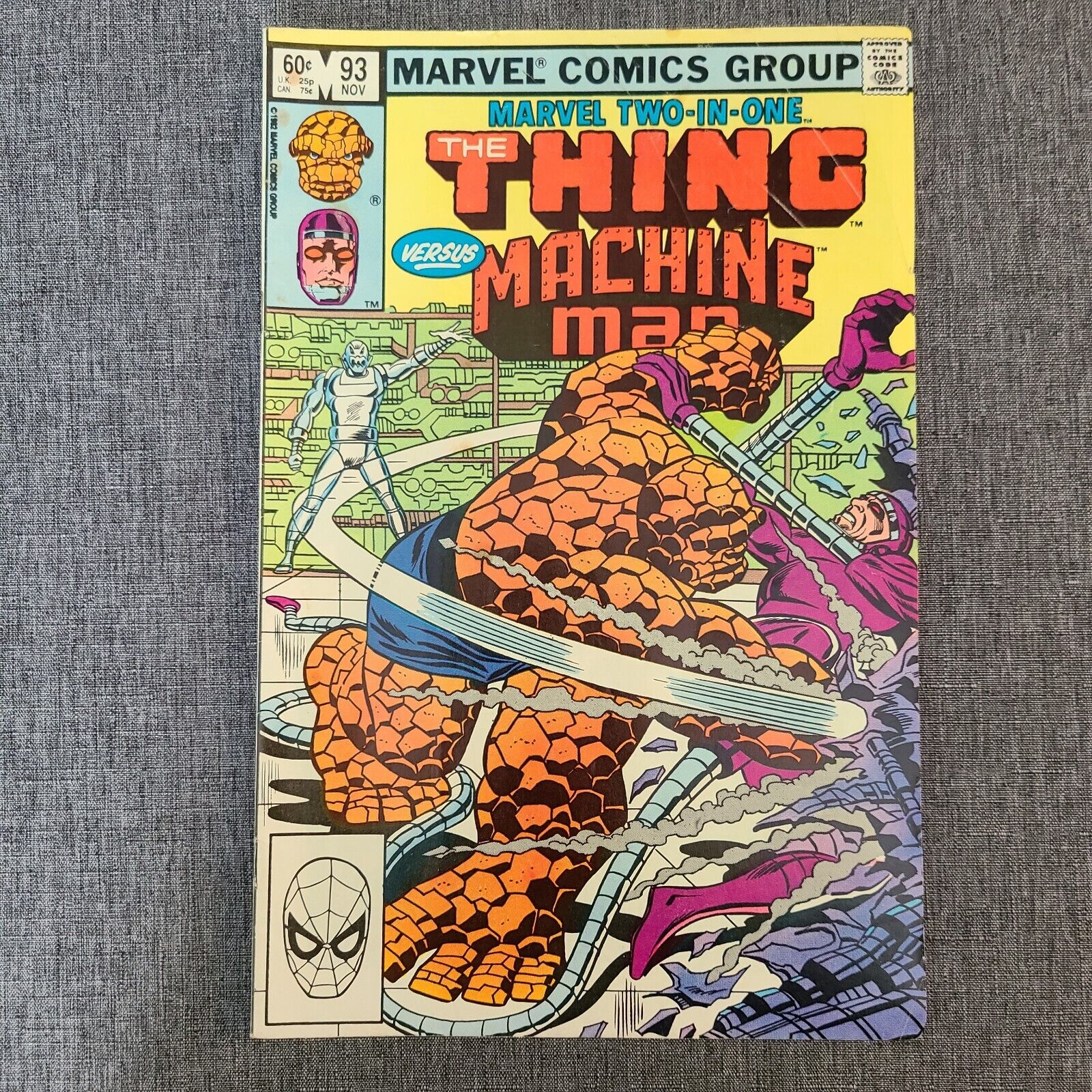 Marvel Two in One, Thing vs. Machine Man #93, Marvel 1982