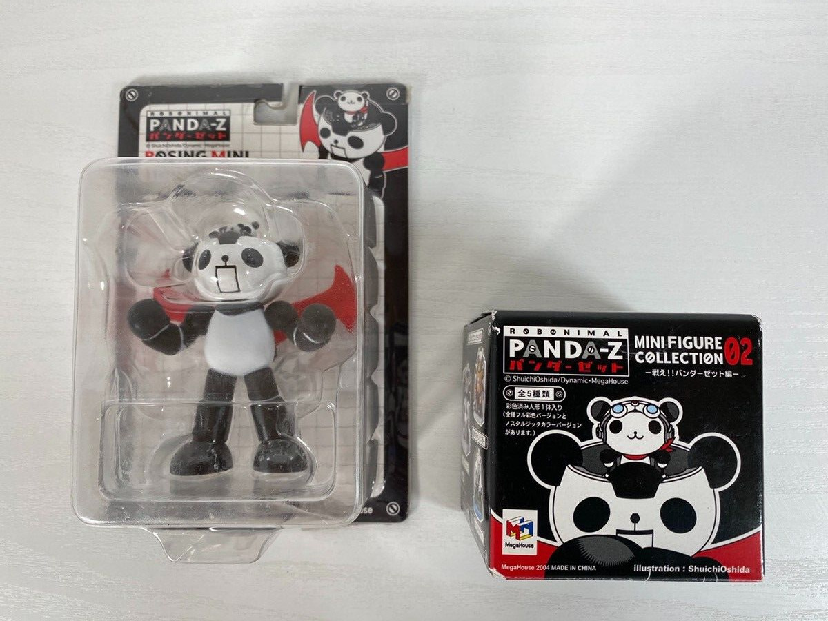 Panda Z Posing Minifigure Robonimal Megahouse 2004 Mazinger Z Set of 2