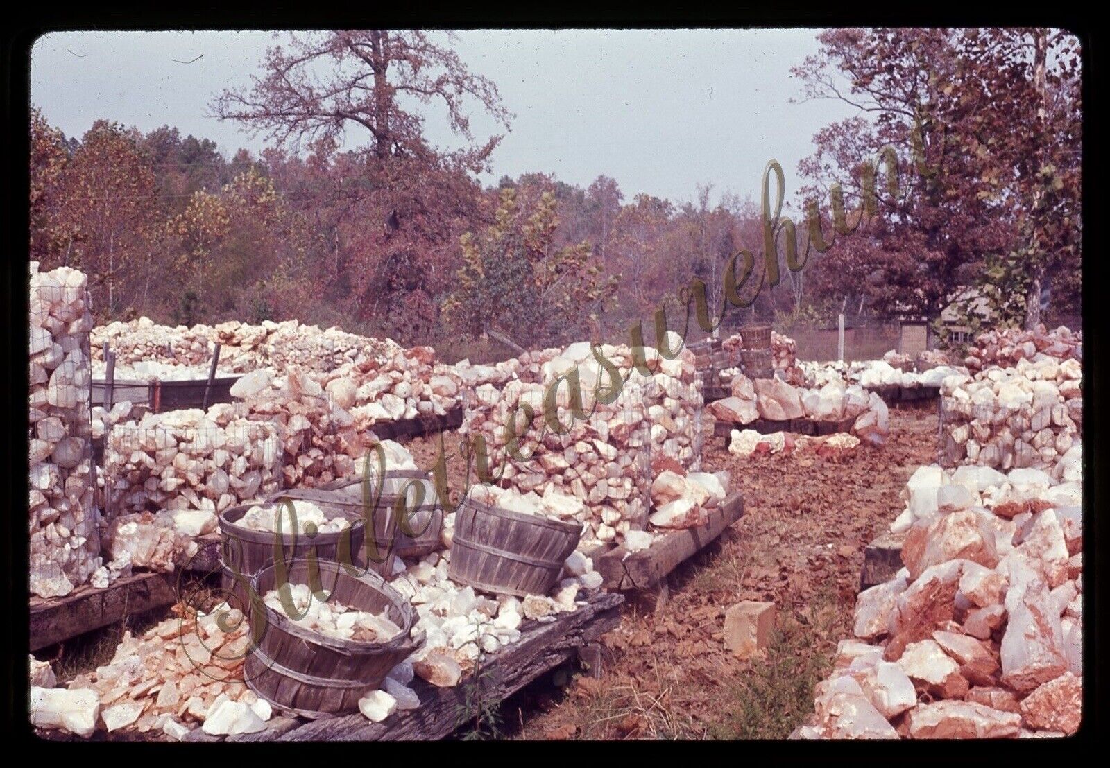 Hot Springs Arkansas Quartz Crystal Rocks 35mm Slide 1960s 1967