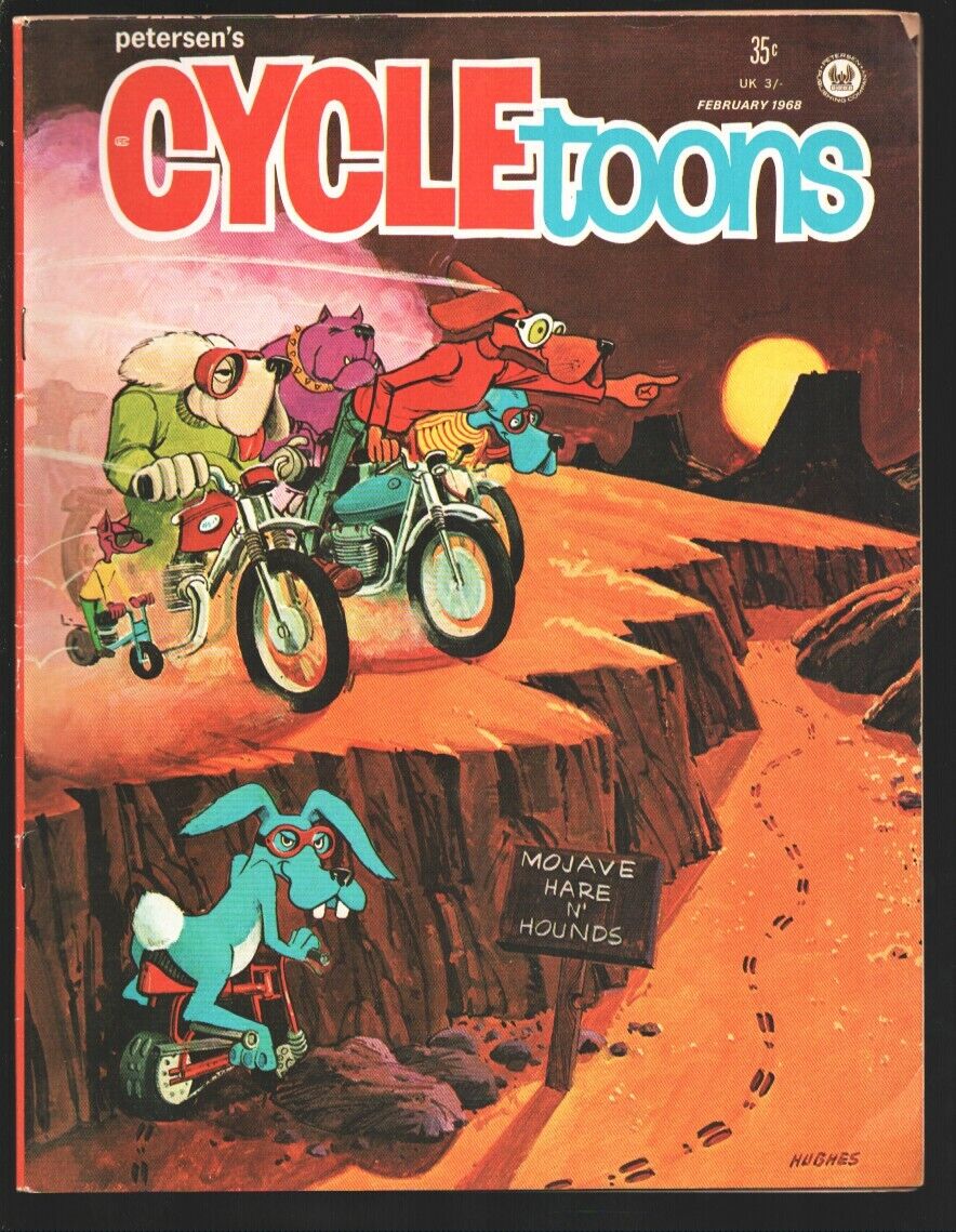 Cycletoons  #1 1968-Petersen-First issue-Motorcycle comics-Choppers-race bike...