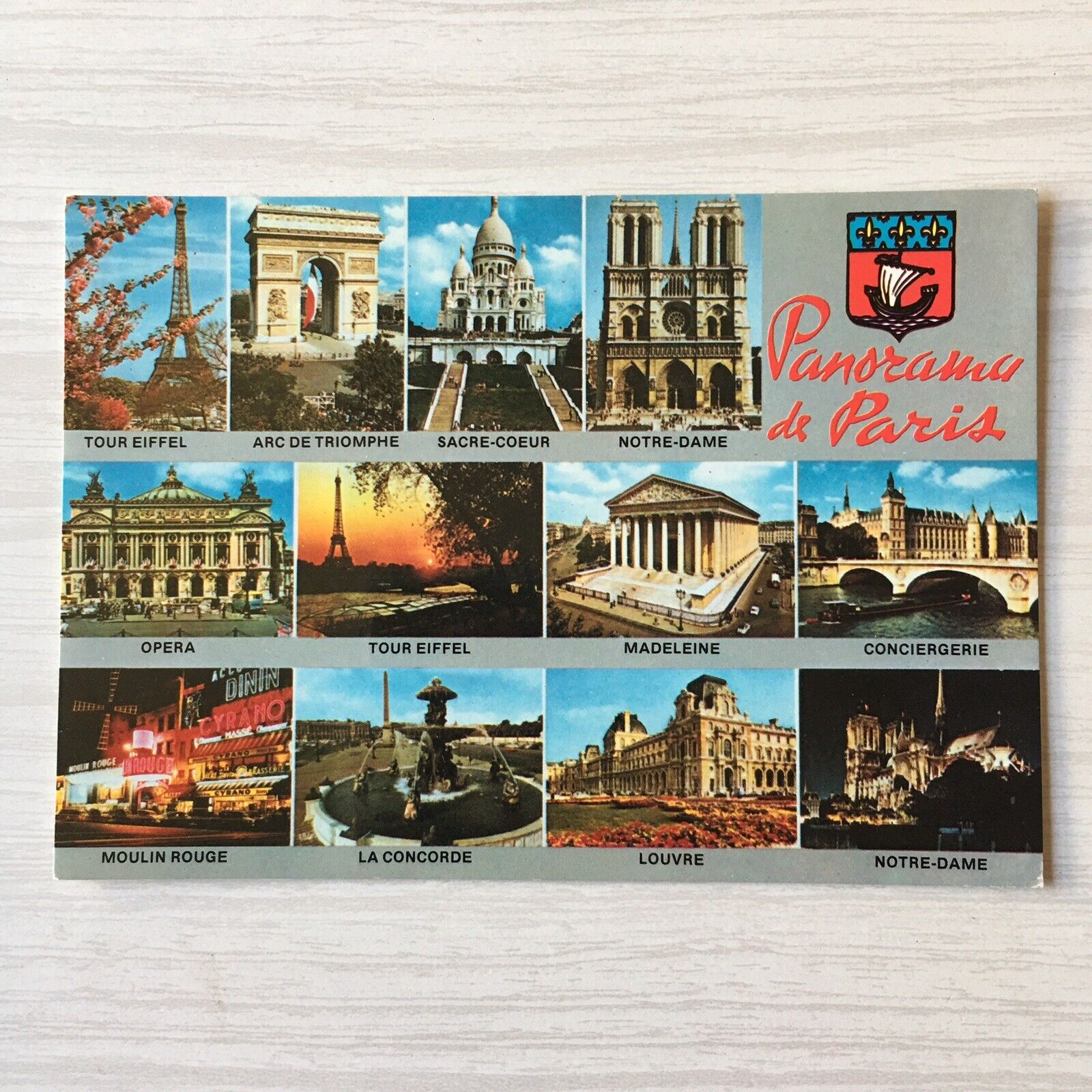 Paris France Post Card NOS Paris Panoramas