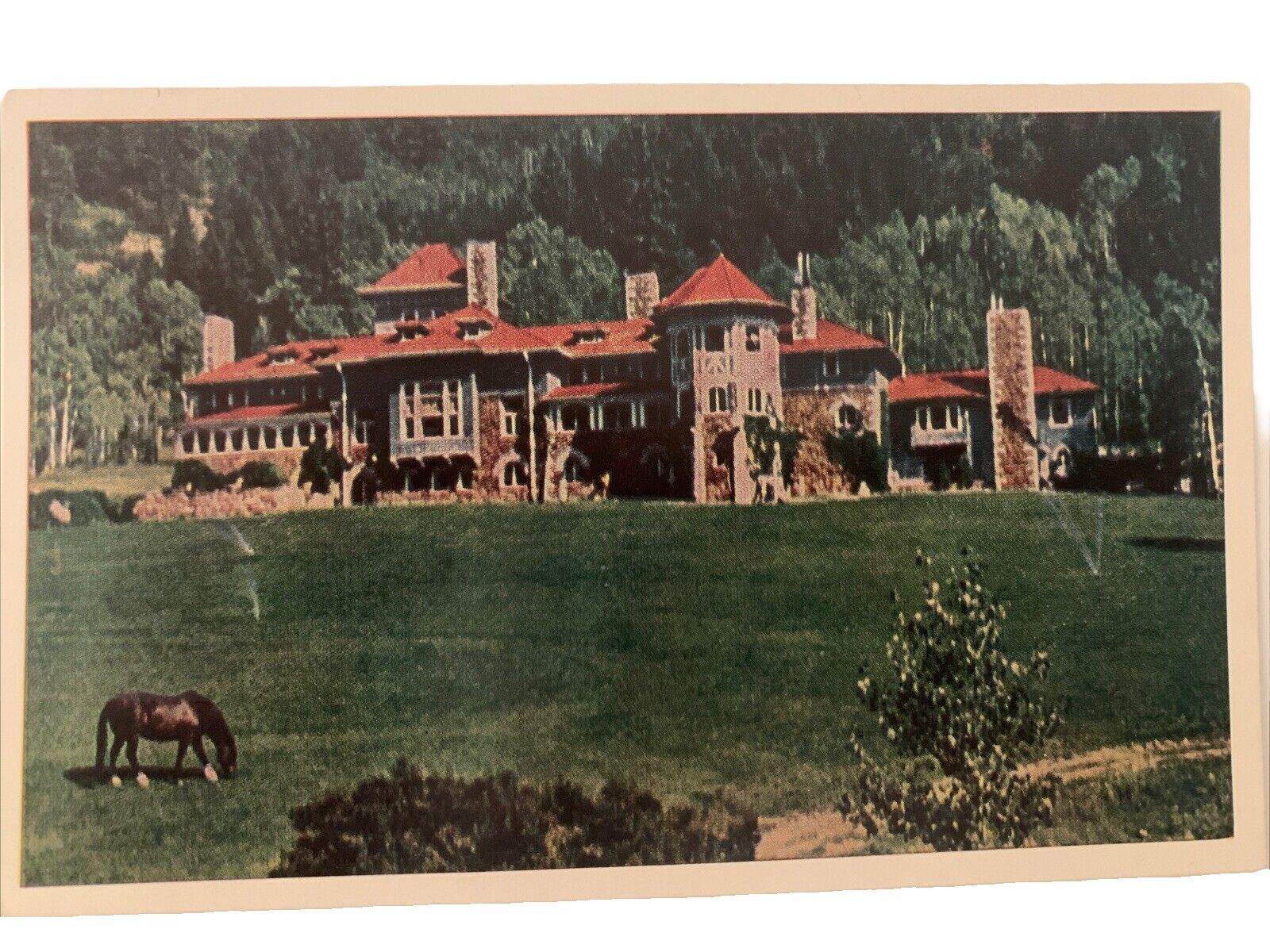 Crystal River Lodge Resort Ruby of Rockies Redstone Colorado CO VTG Postcard