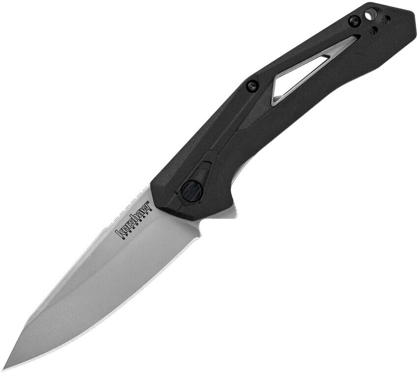 Kershaw Airlock A/O Black GFN Folding 4CR14 Stainless Clip Pt Pocket Knife 1385