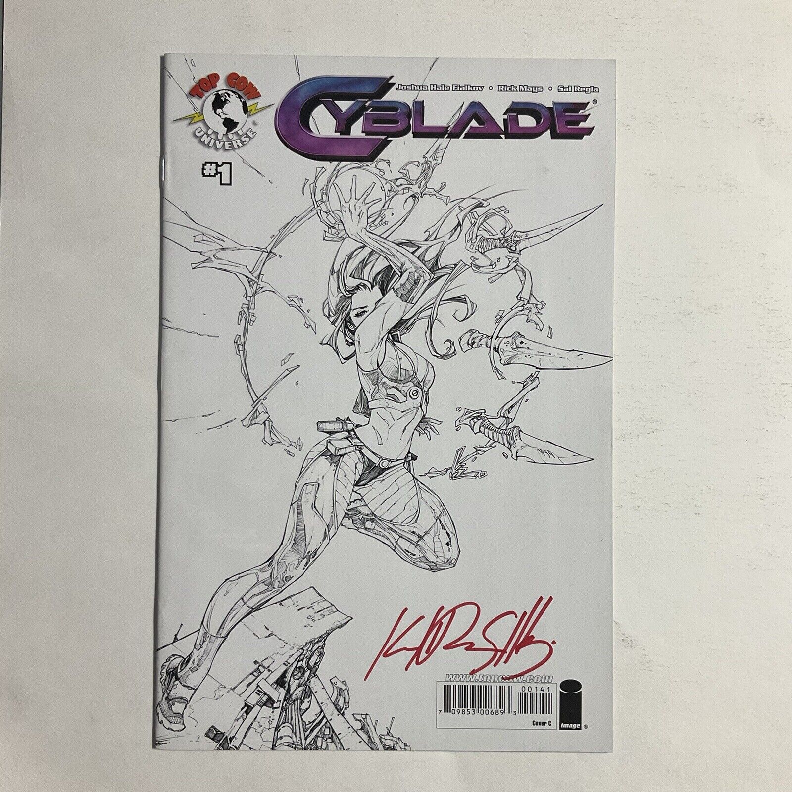 Cyblade 1 2008 Signed by Kenneth Rocafort Image Top Cow NM near mint 