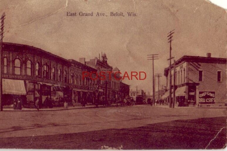 pre-1907 EAST GRAND AV., BELOIT, WIS. Bort, Bailey & Co. Dry Goods, Golden Eagle