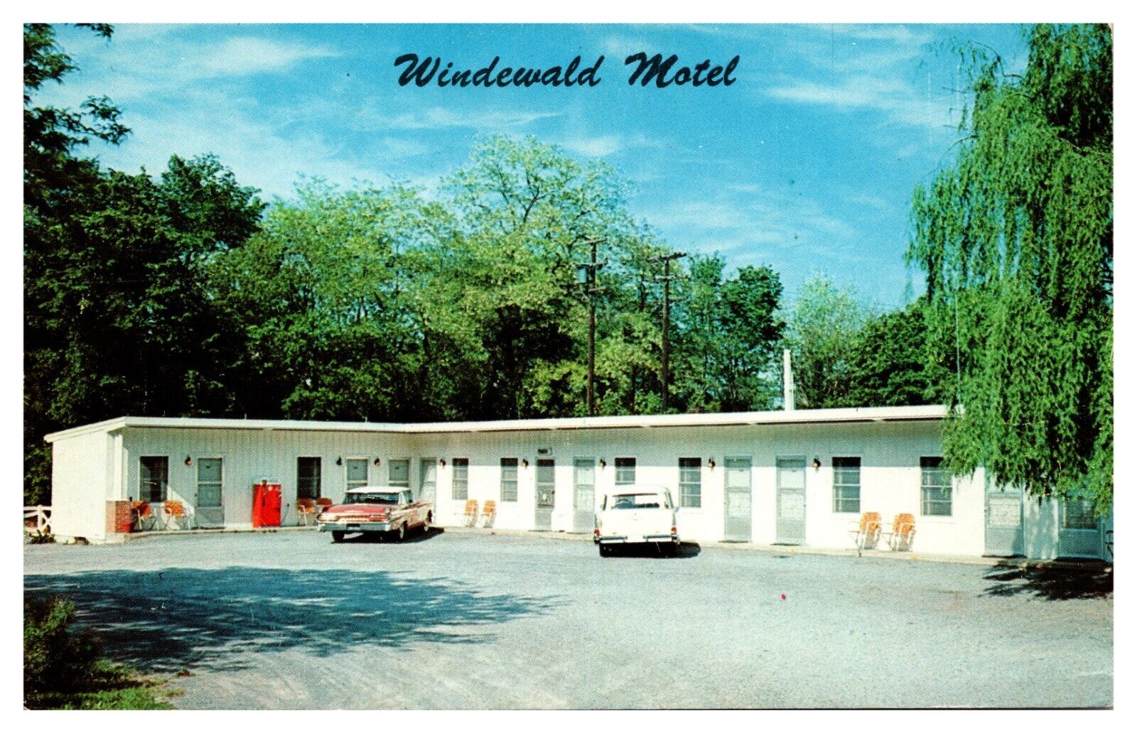 Floyd N Tharp Owner Windewald Motel Martinsburg West Virginia 57 Chevy   - A46