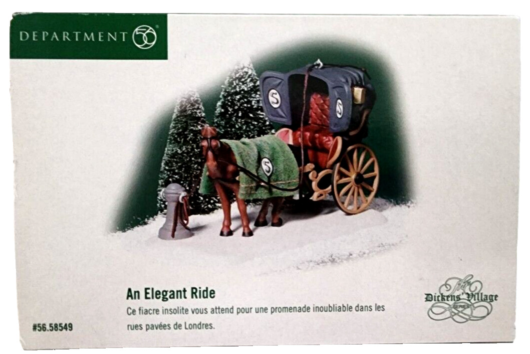 An Elegant Ride Dept 56 Dickens' Village Series Gift Set #56.58549 Accessory
