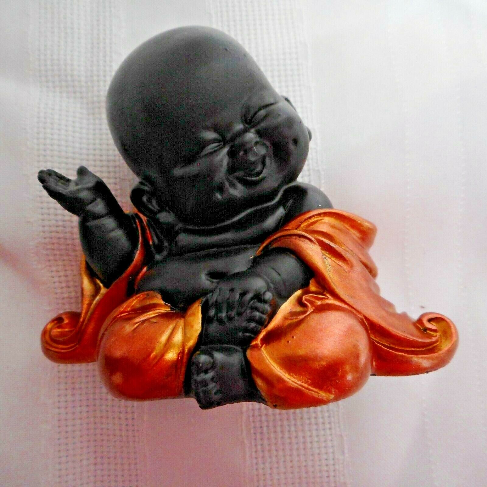 NEW Little Monk Waving Figurine 