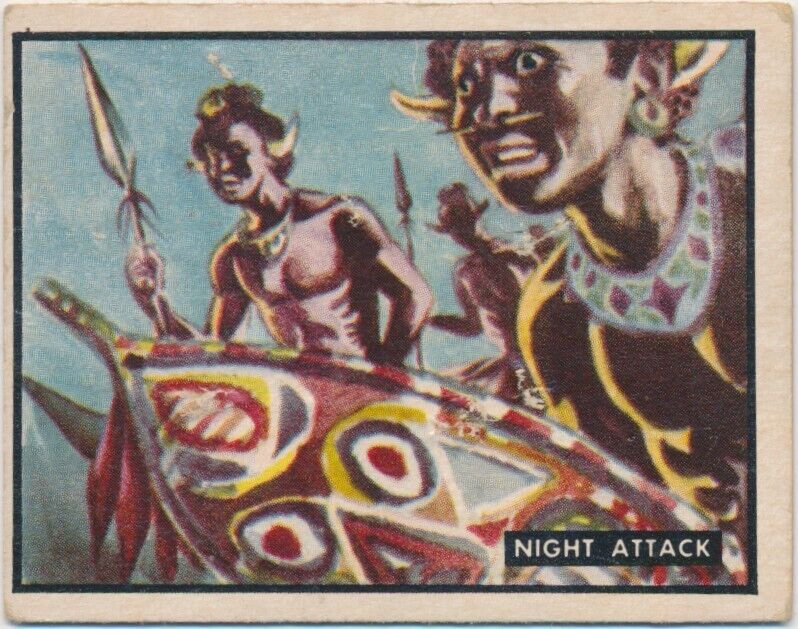 1950 Topps Bring Em Back Alive #50 Night Attack