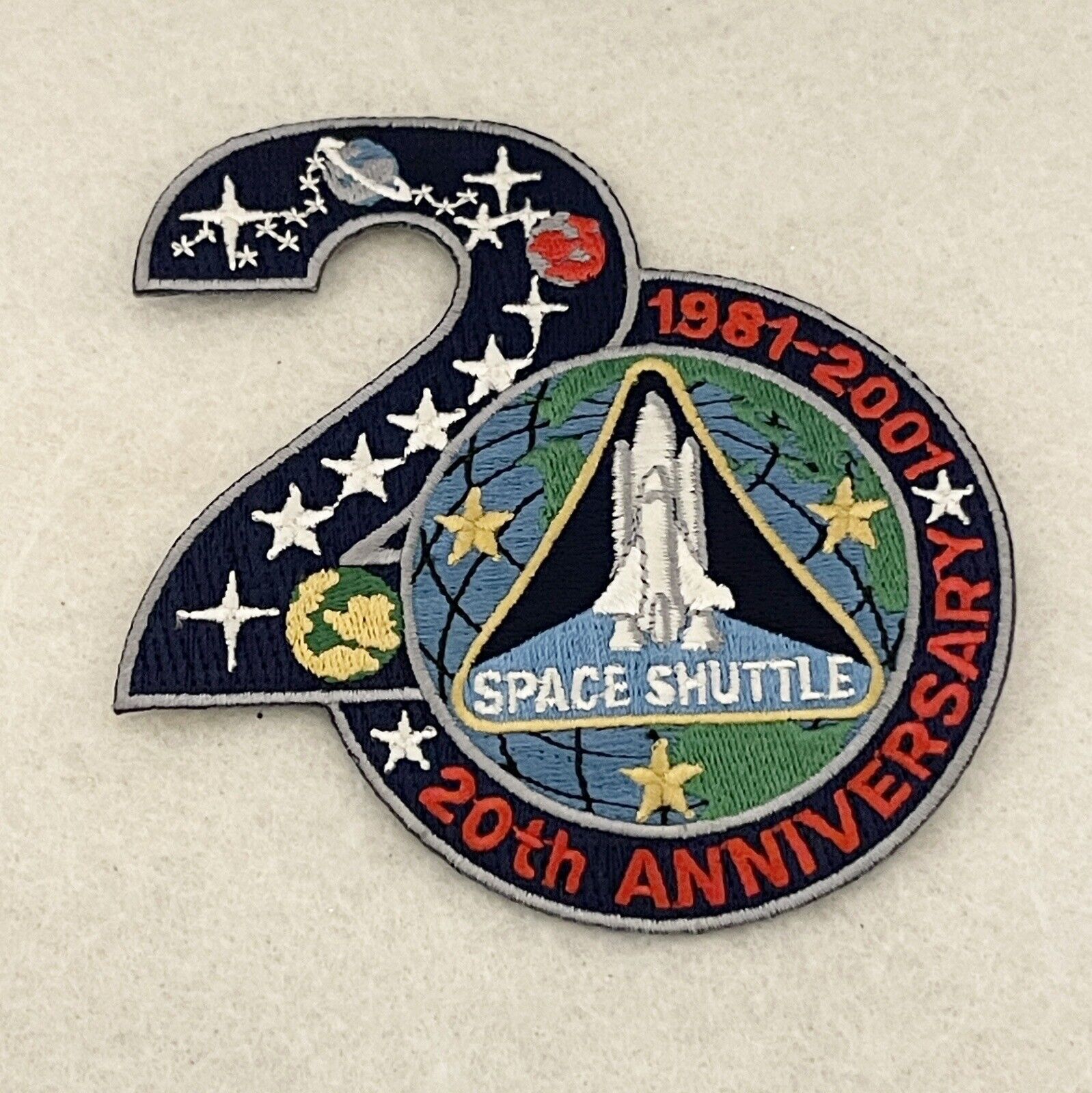 NASA Space Shuttle 20th Anniversary Commemorative 1981-2001 Patch