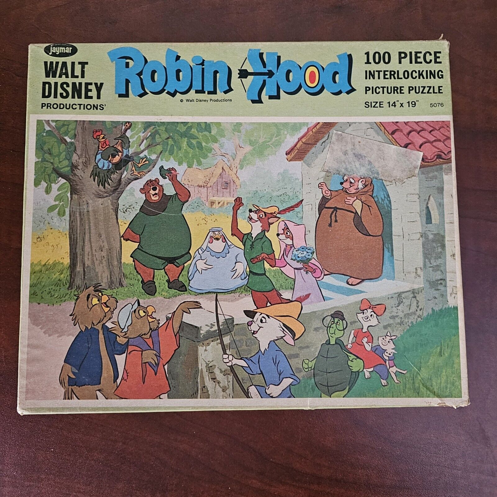 Jaymar Walt Disney Robin Hood Fox 100 Piece Jigsaw Puzzle Vintage Rare Complete 