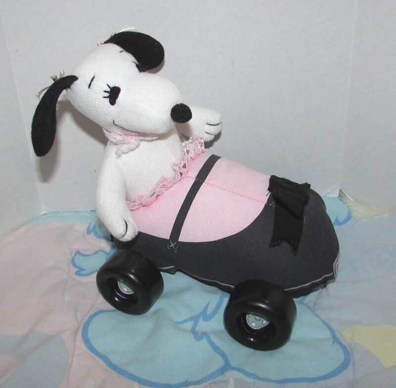 Vintage Snoopy Sister BELLE Dog Plush w/ Shoe Car Applause Peanuts