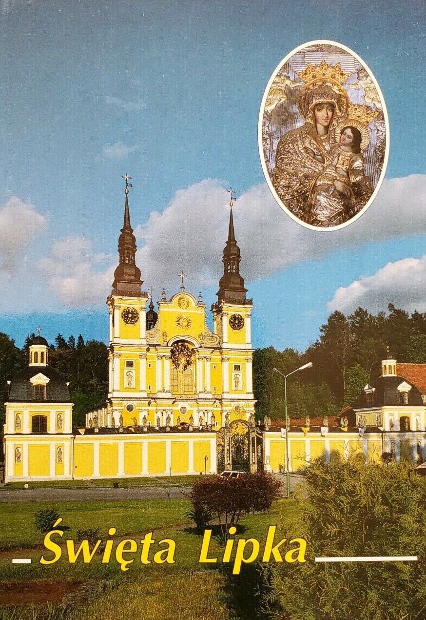 Swieta Lipka Church Poland 1990\'s Vintage Postcard 