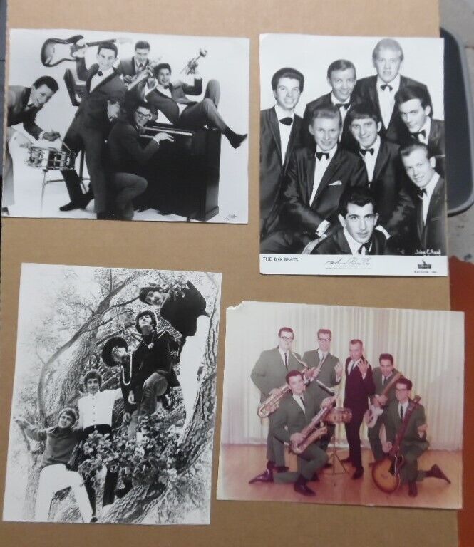 c.1950s 1960s THE BIG BEATS Early Rock & Roll Rockabilly Band Promo Photo Lot 
