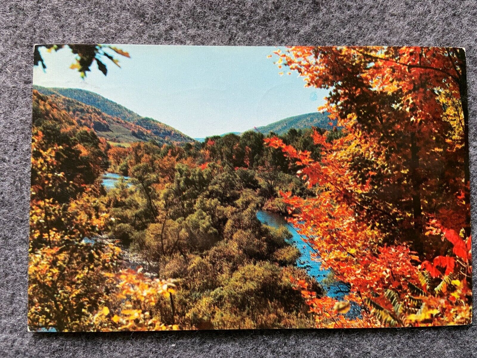 Gorgeous Fall Color Vintage 1965 Postcard