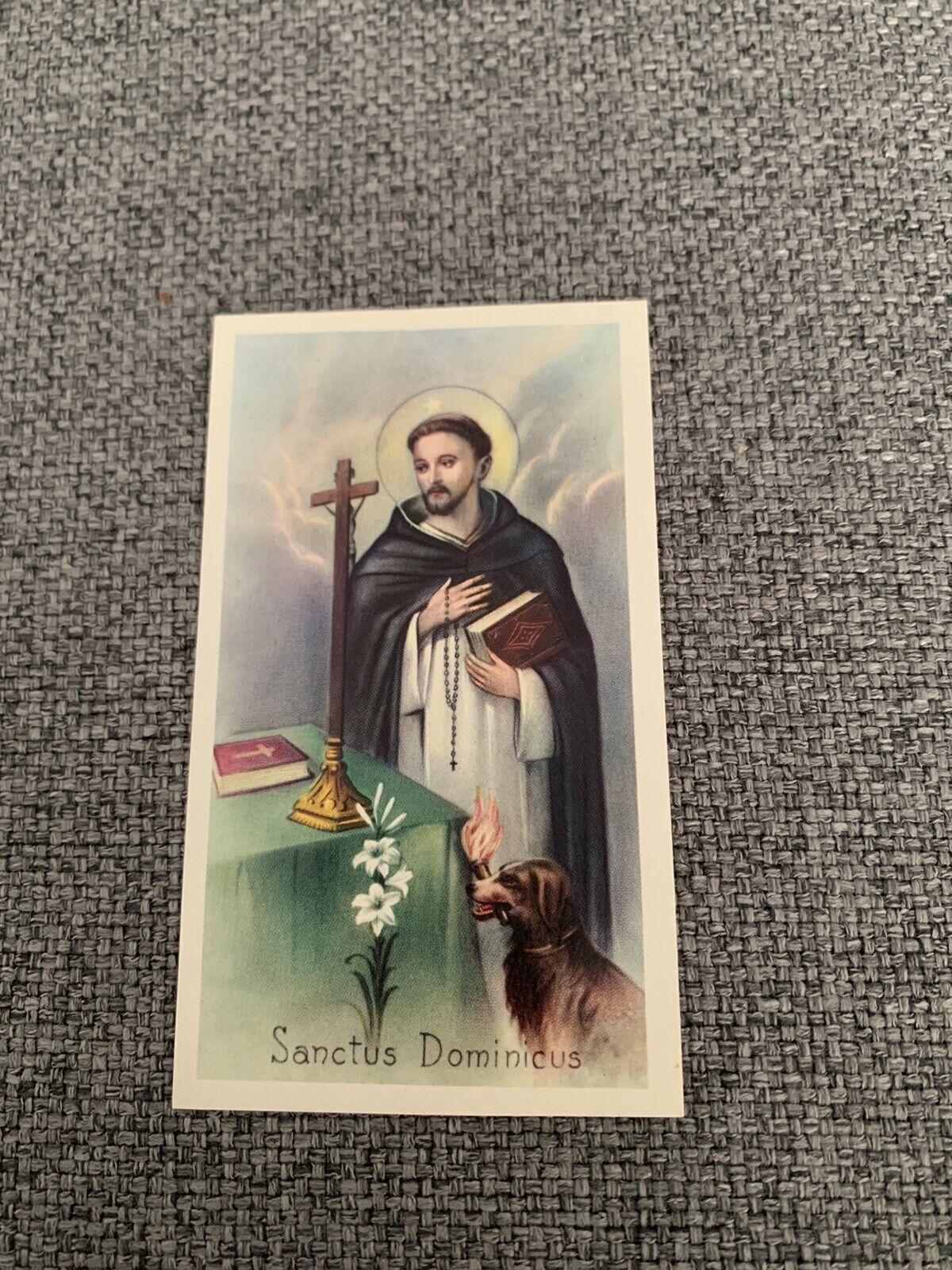 Santino Holy Card SANCTUS DOMINICUS by Guzman