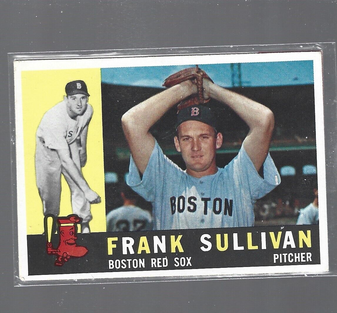 1960 Topps #280 FRANK SULLIVAN BOSTON RED SOX VG/VGEX Baseball Card