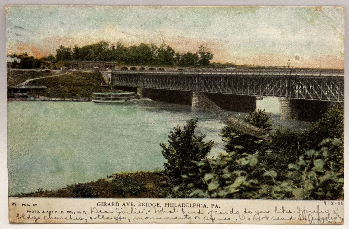 1906 Girard Ave, Bridge, Philadelphia PA Pennsylvania Vintage Postcard