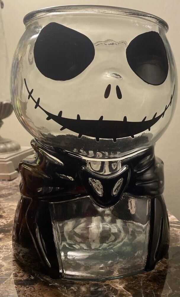 Nightmare Before Christmas Jack Skellington Glass Candy Jar Walgreens Halloween