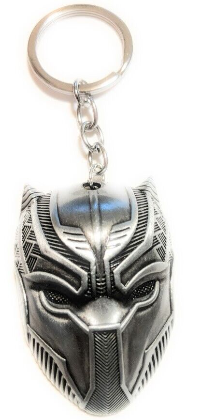 Marvel Comics Black Panther Movie metal Antique silver color Key chain cosplay