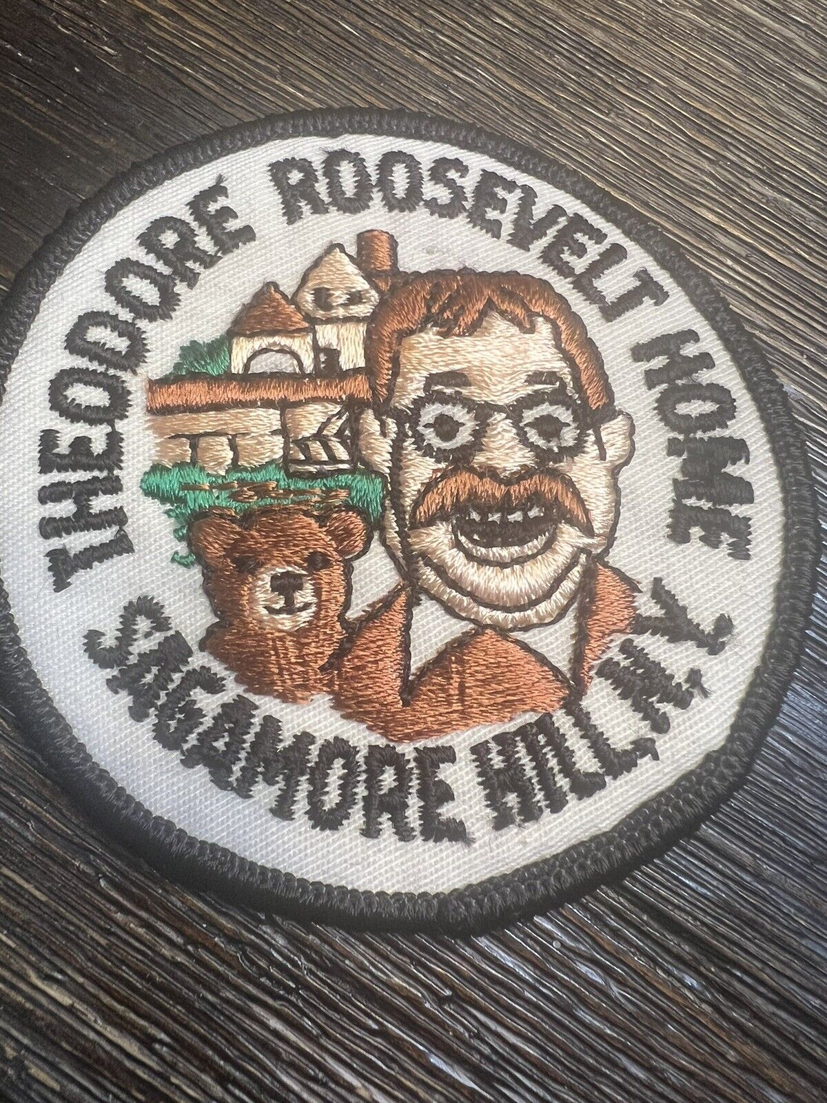 Vintage Theodore Roosevelt Home Patch Sagamore Hills NY Rare Collectors Item