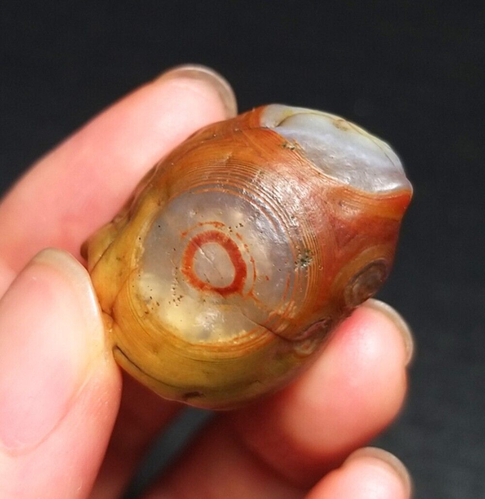 TOP 13G Natural Mongolia Gobi Eye Agate Crystal Stone Mineral Collection QC372