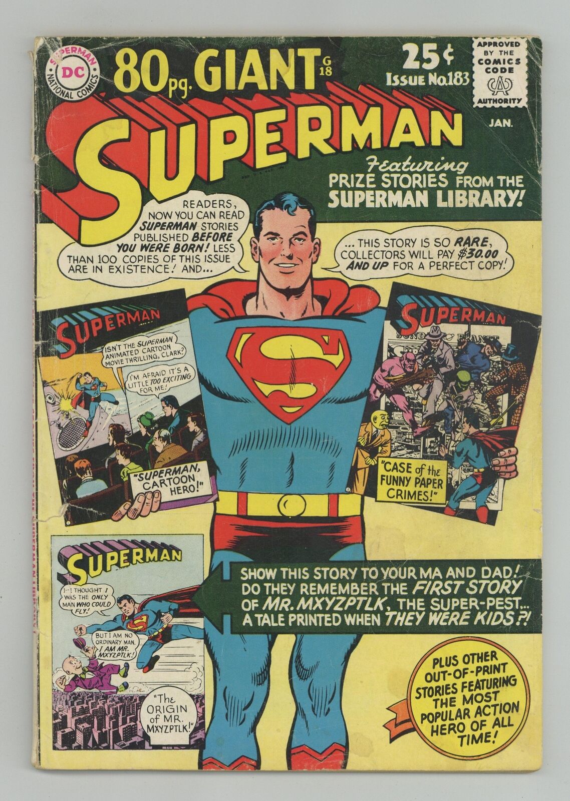 Superman #183 GD- 1.8 1966 Low Grade