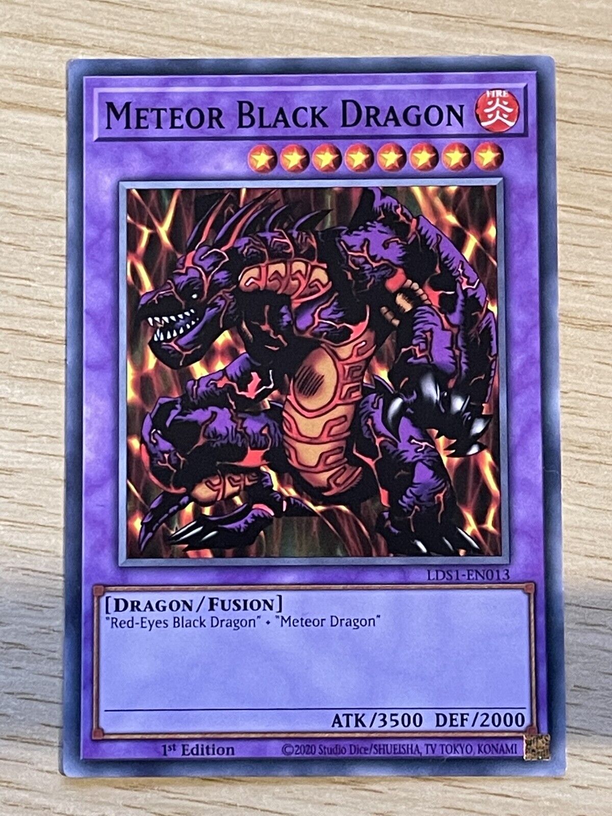 LDS1-EN013 Meteor Black Dragon | 1st Edition Common YuGiOh Trading Card Game TCG