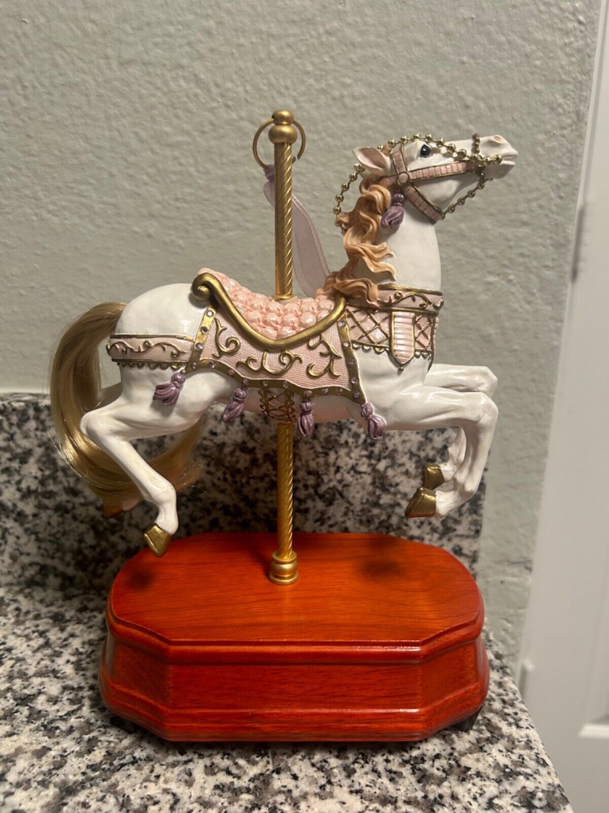 musical carousel horse