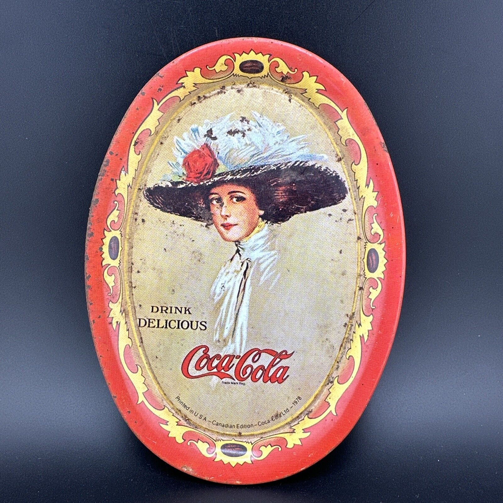 EARLY ORIGINAL Coca-Cola COKE Tip Tray - 1978
