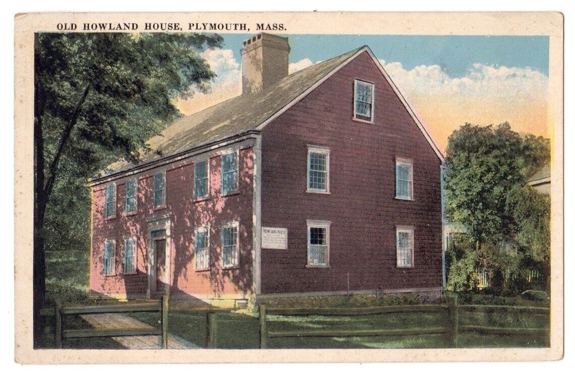 Plymouth Massachusetts c1920\'s Old Howland House, historic Home built 1667