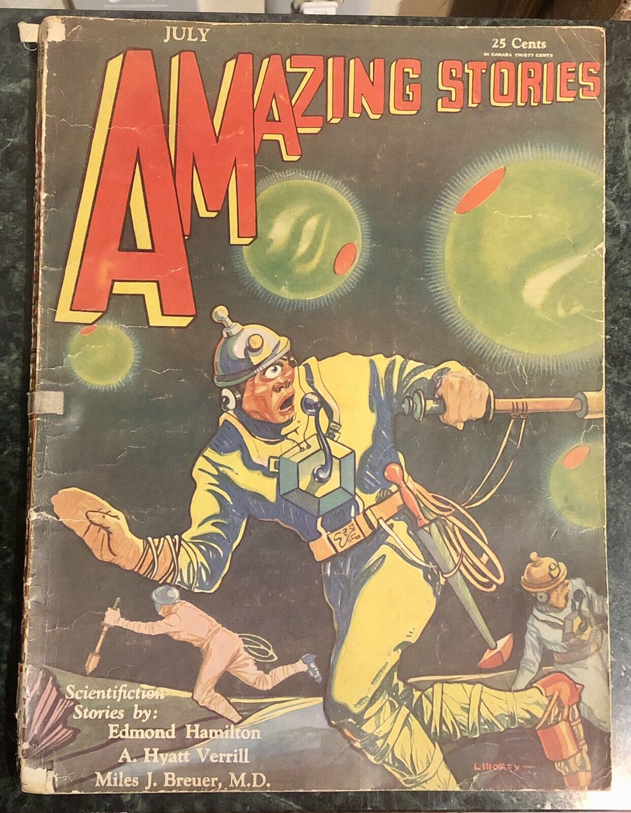 Amazing Stories July 1930 Pulp Vol. 5 No. 4 VG