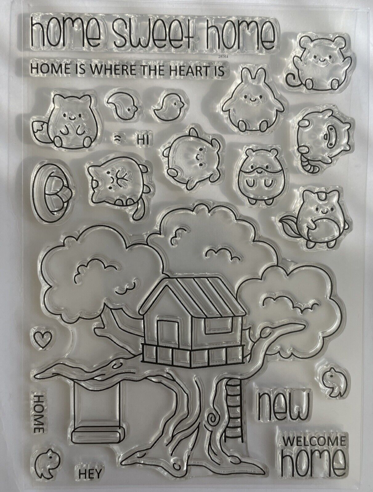 CLEARLY BESOTTED “Treehouse Treasures” CLEAR STAMP 4x6”