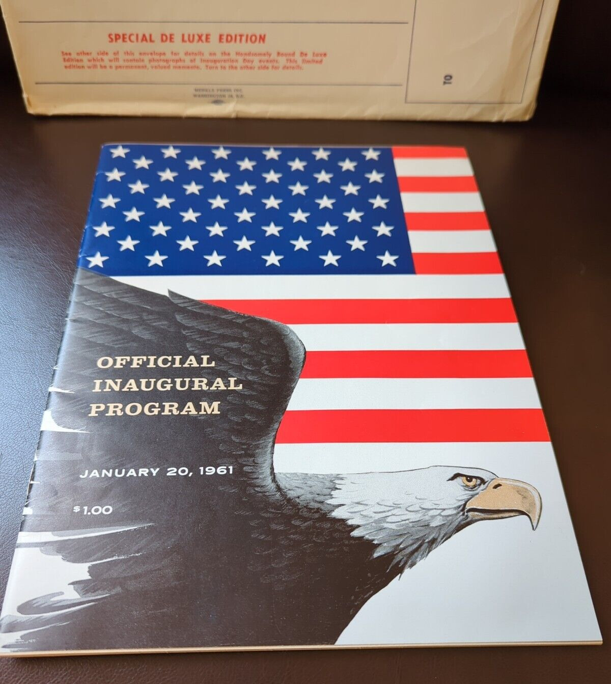 1961 Official Progam - Kennedy-Johnson Inauguration Deluxe Edition - VERY NICE