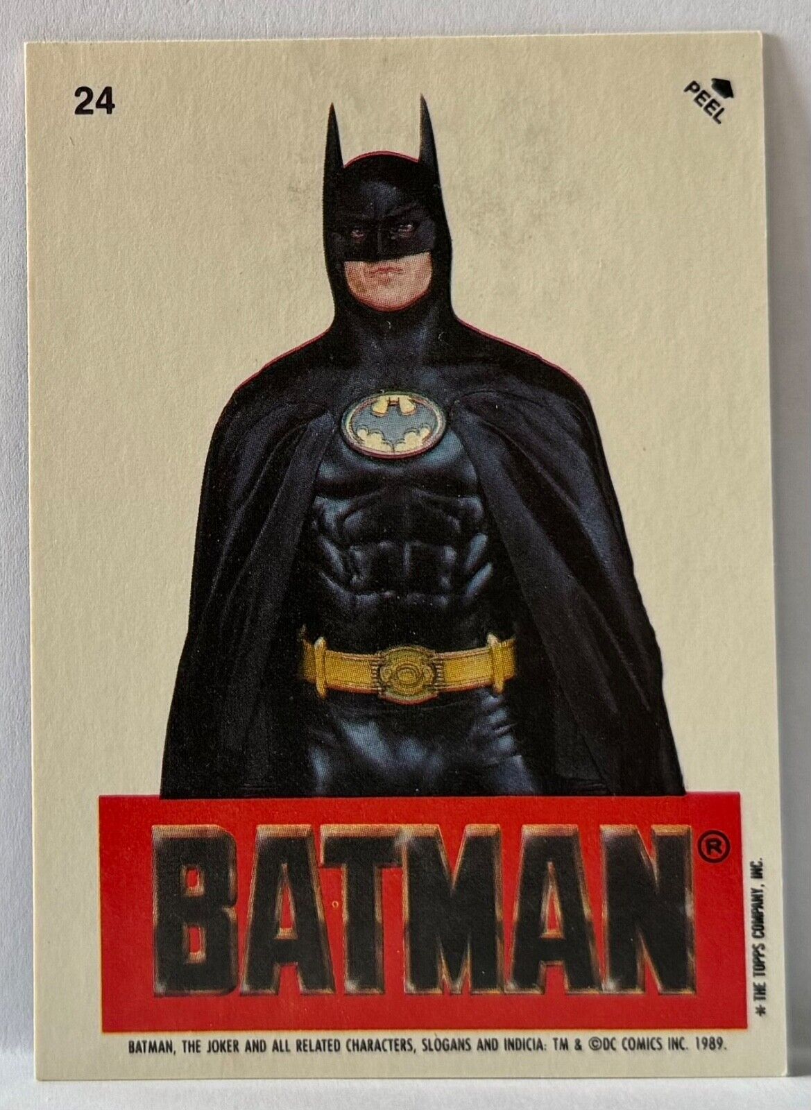 1989 Topps Batman Sticker #24 Batman