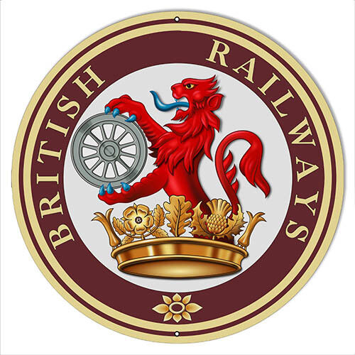 Lion British Railway Logo Reproduction Railroad Sign 14\