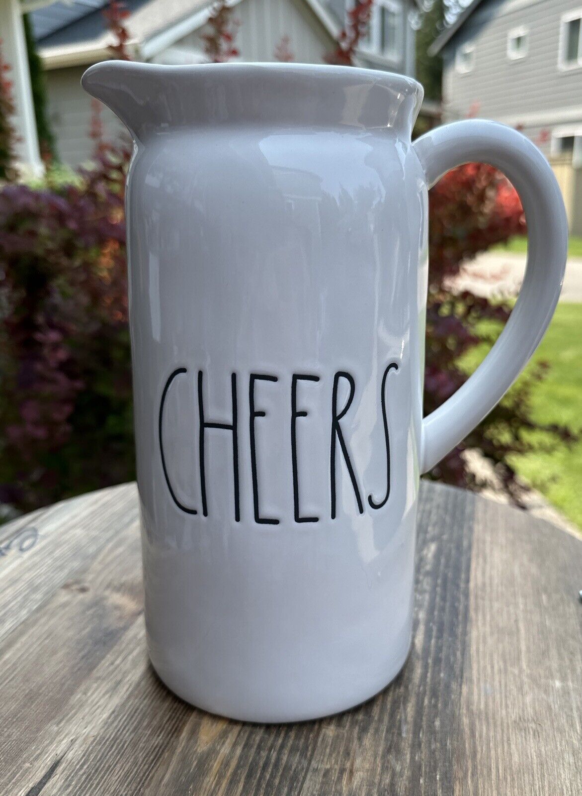 Rae Dunn “ CHEERS ” Drink Pitcher  Container Carafe