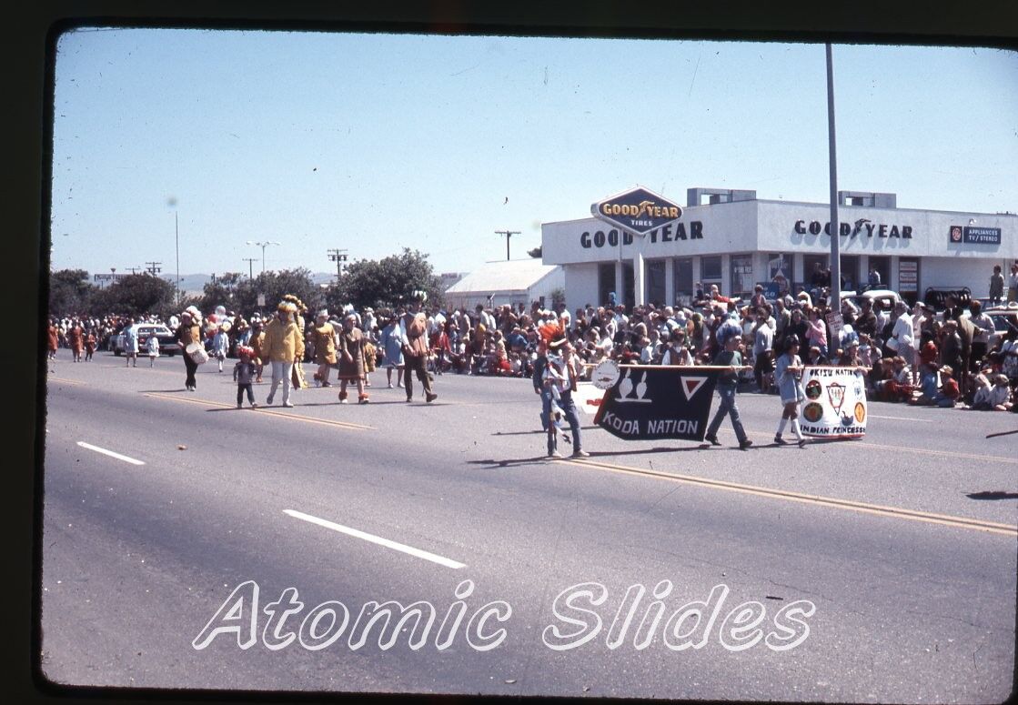 1969 ektachrome Photo slide Lompoc CA parade Koda Nation