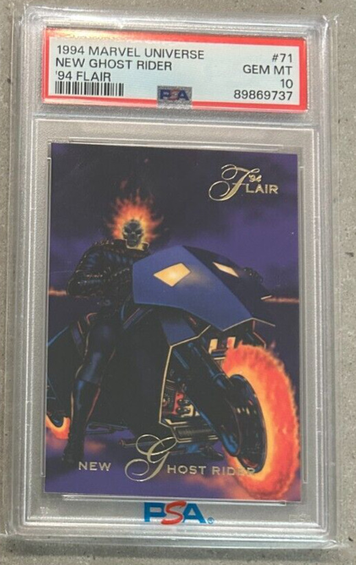 1994 Flair Marvel Universe New Ghost Rider # 71 PSA 10 Newly Graded