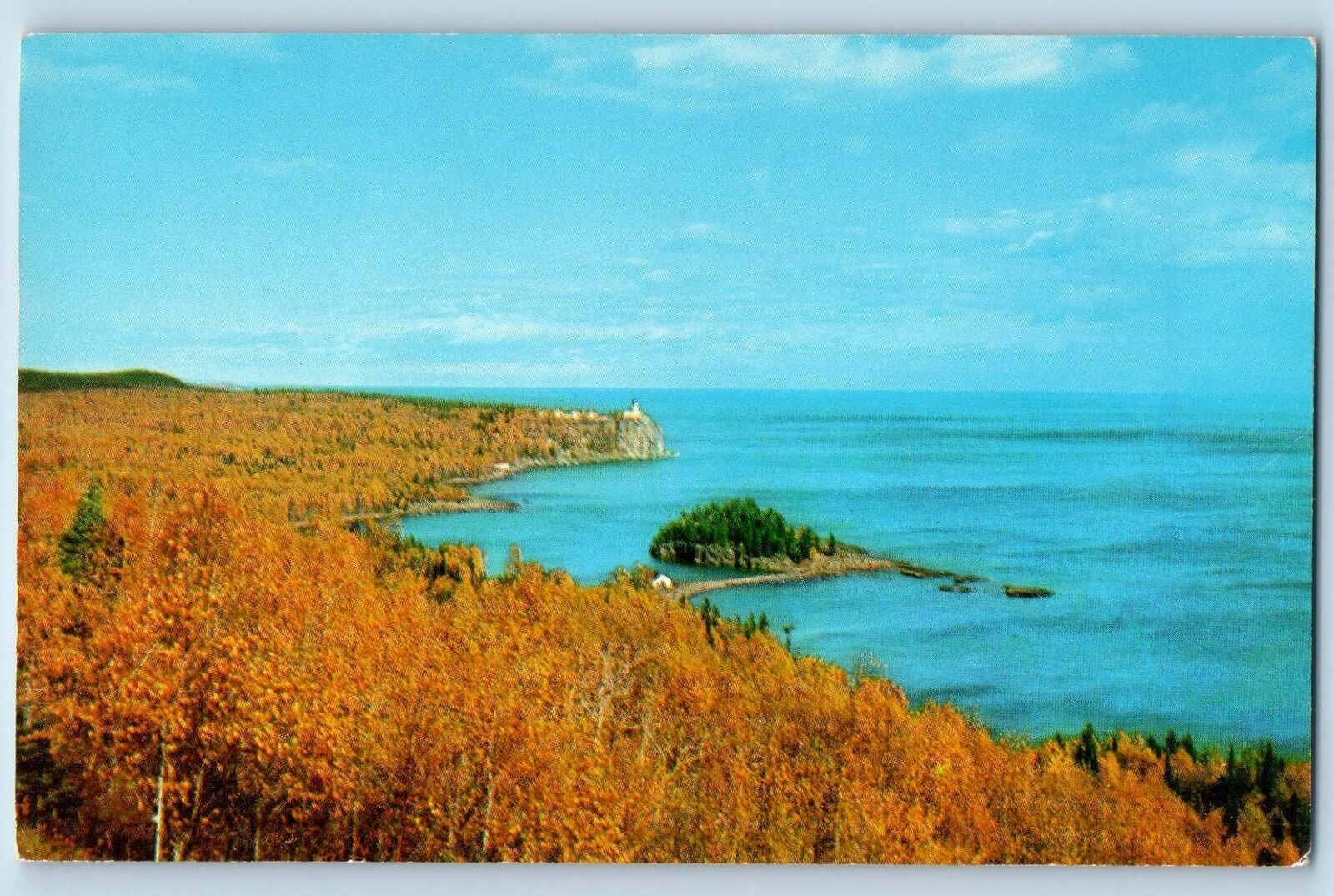 Lake Superior Minnesota MN Postcard  Split Rock Lighthouse North Shore c1960\'s