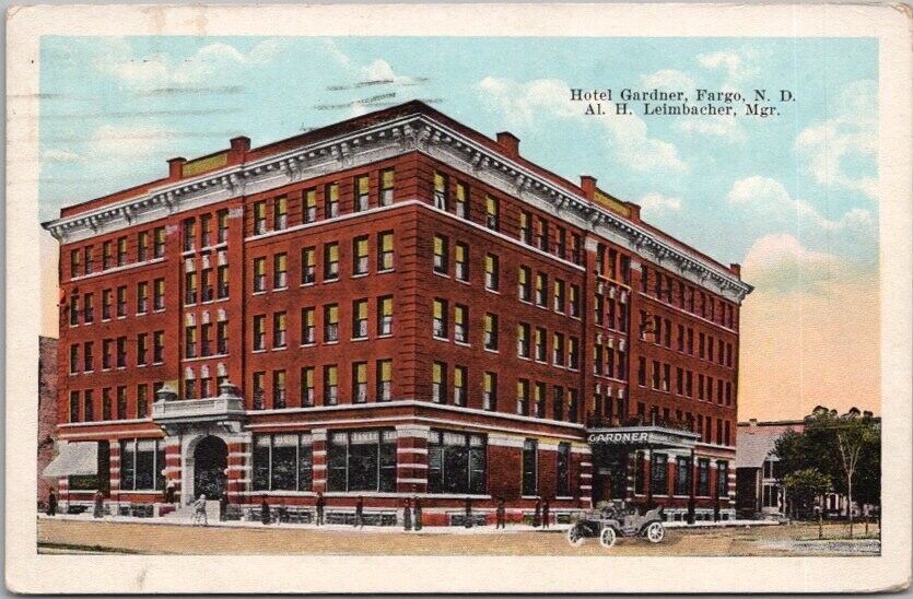 1922 FARGO, North Dakota Postcard 