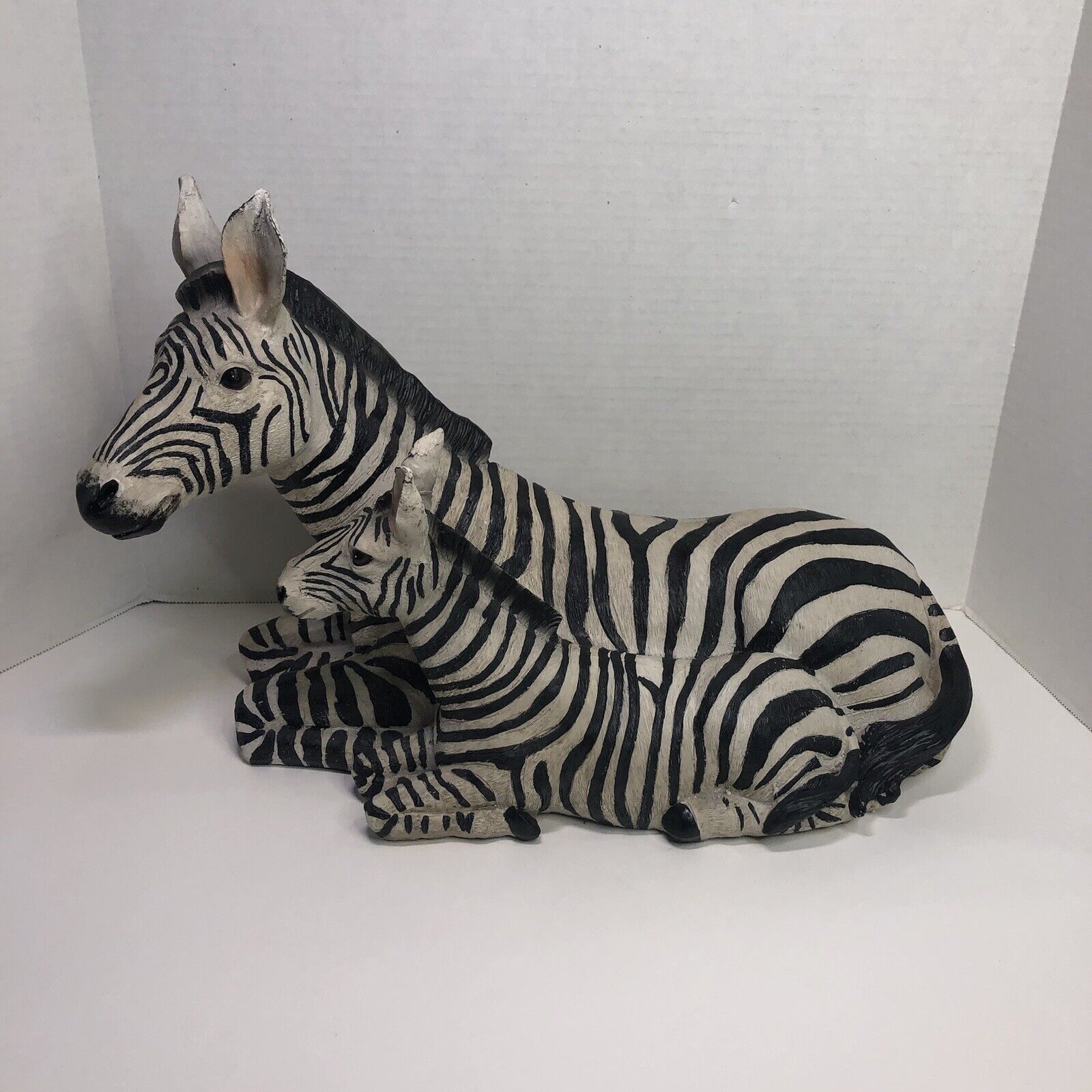 Zebra & Foal Resin Sculpture Touch of Class 16.5\