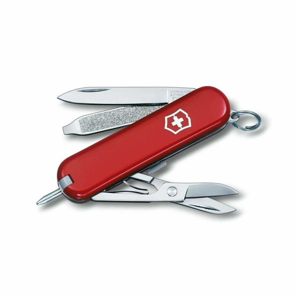 NEW in Box Victorinox  SIGNATURE Red Swiss Army 58mm Knife  54091  0.6225-033-X1