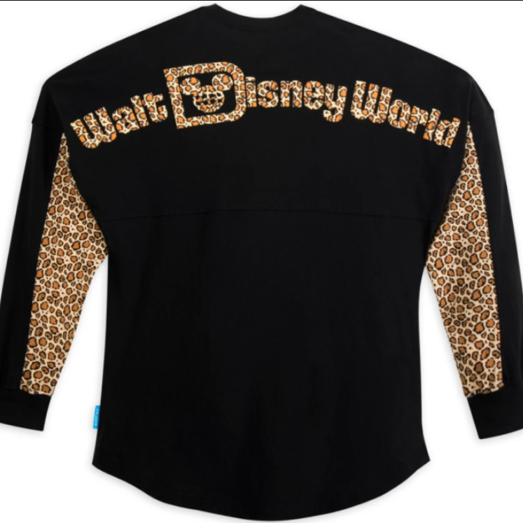 Walt Disney World Spirit Jersey Adult Small Black Animal Kingdom Leopard XL