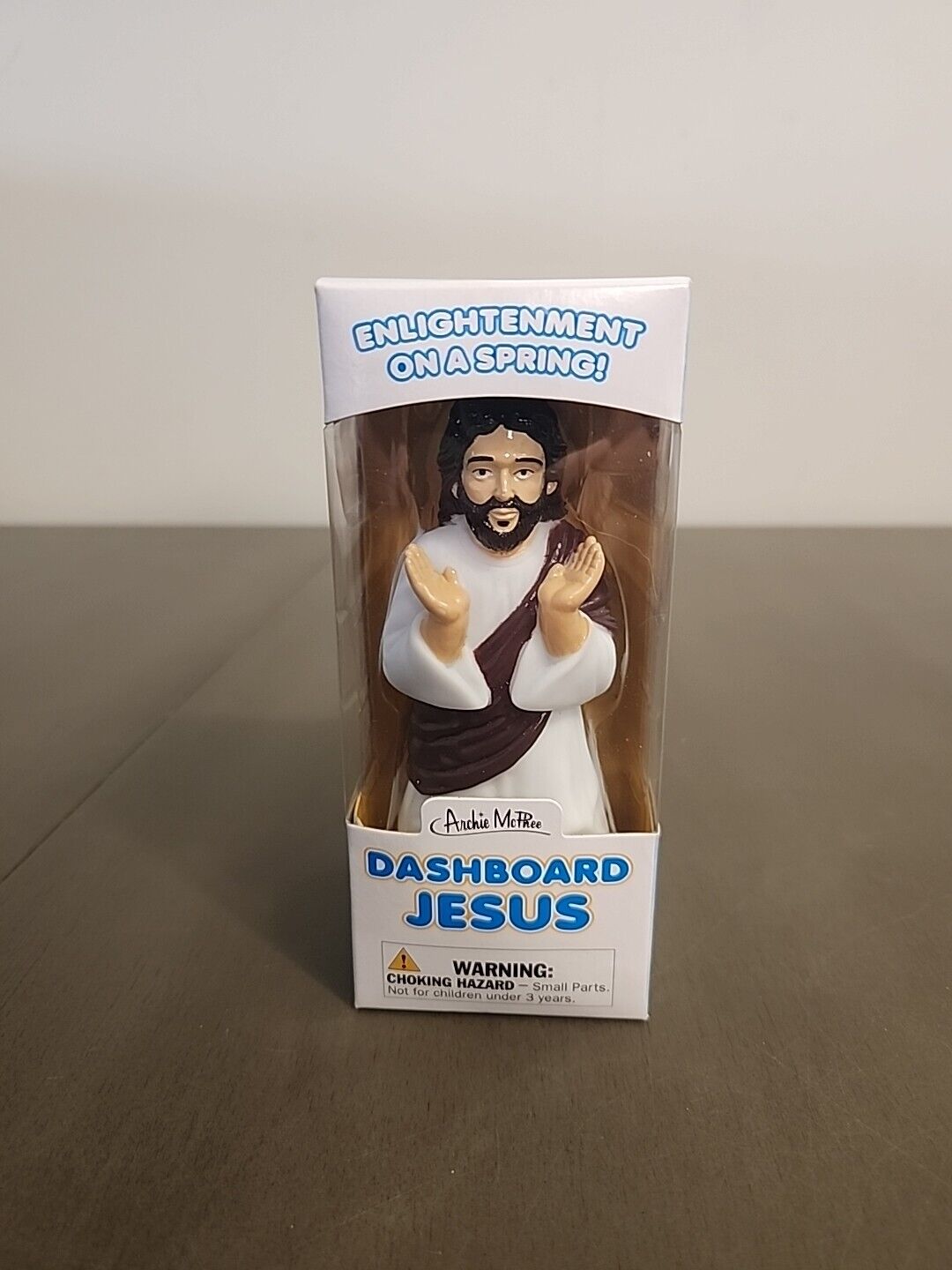 Dashboard Jesus Figure Statue Car Accessory Enlightenment On A Spring  Novelty