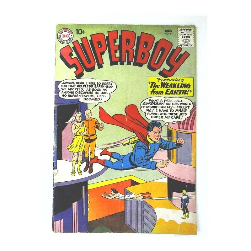 Superboy (1949 series) #81 in Very Good condition. DC comics [f}