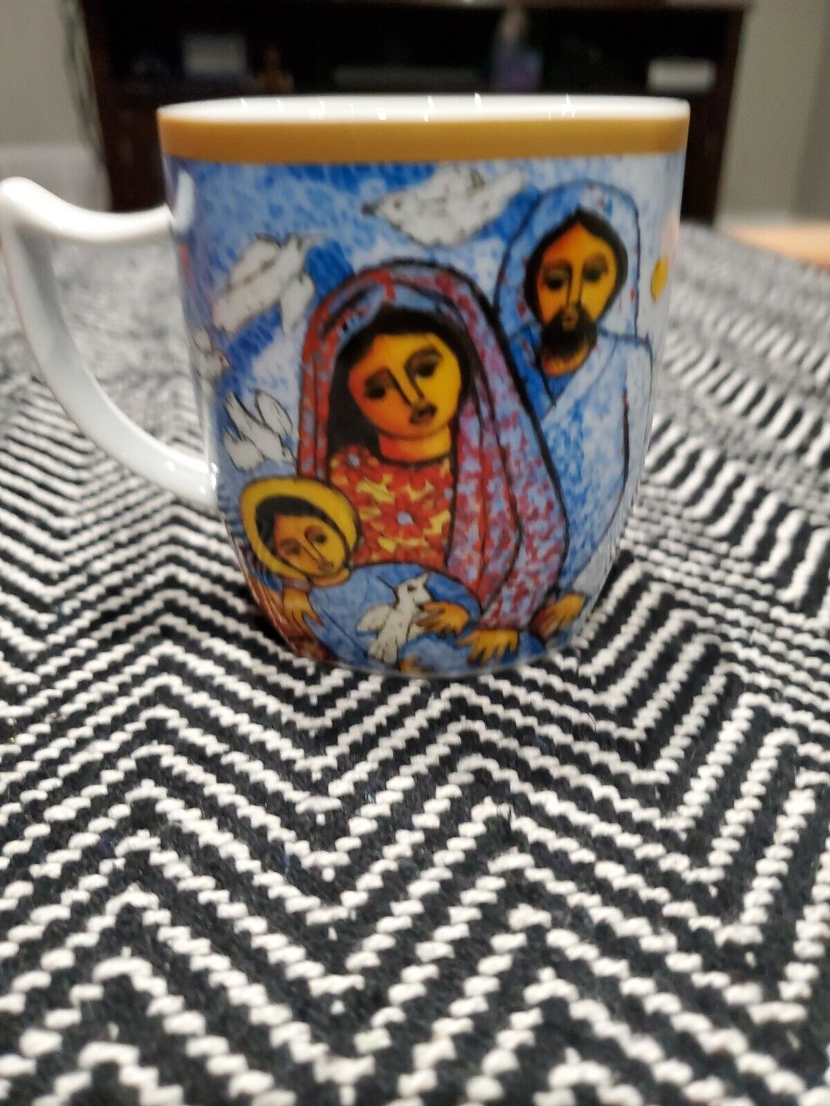 La Sagrada Familia Navidad 2007 By Candidò Bido Coffee Mug 3.5” 4.5”W SHIPS ASAP