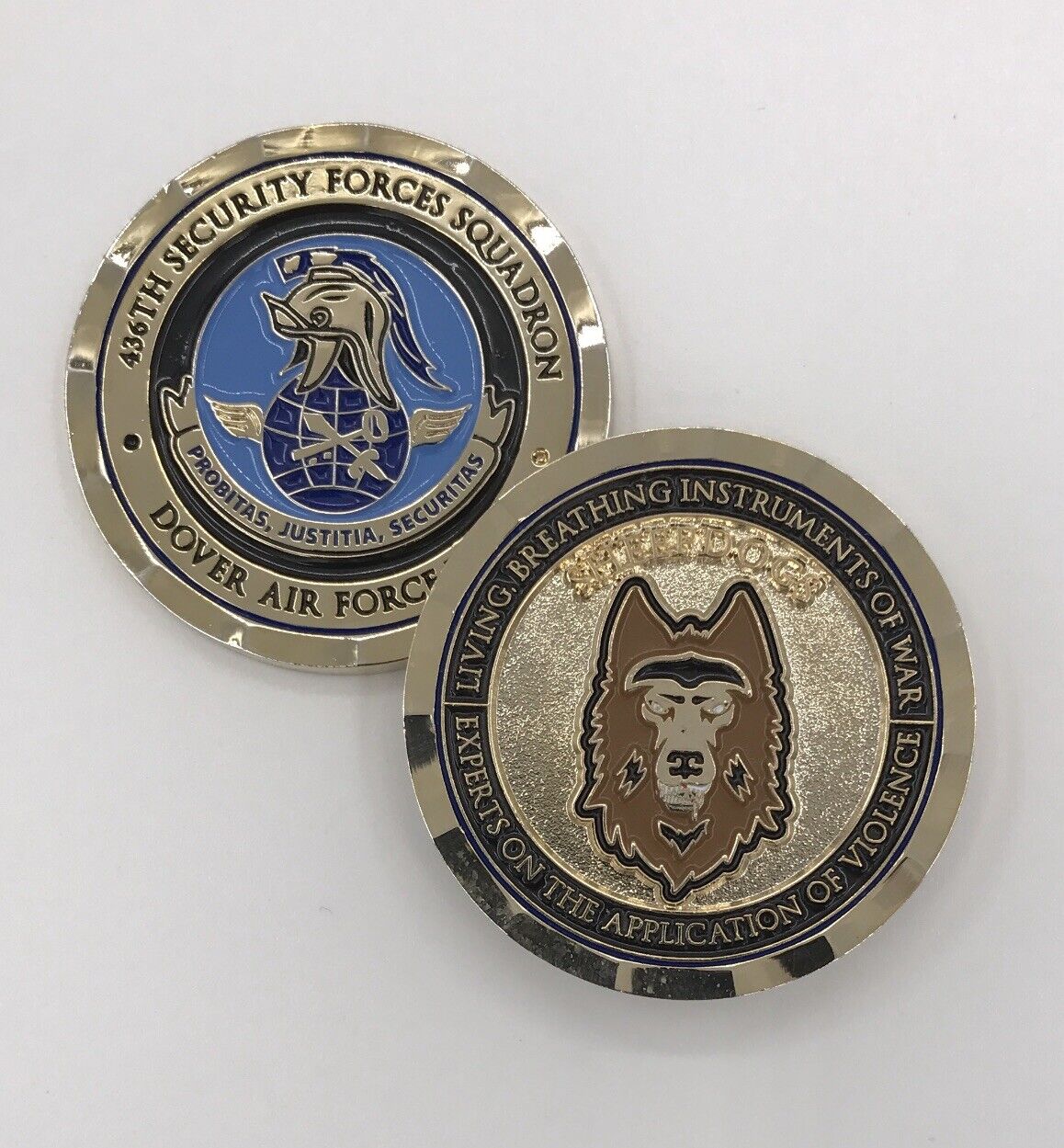 USAF Dover Air Force 436th Security Forces Squadron Sheepdogs Challenge Coin