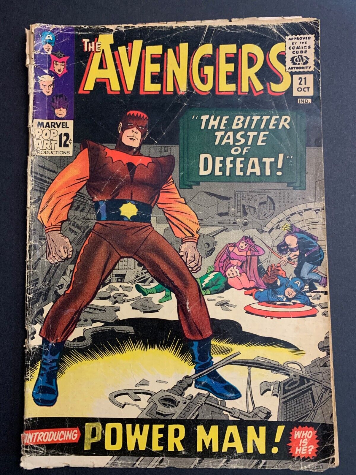 Avengers 21 GD- -- 1st App. of Power Man, Kirby Marvel 1965
