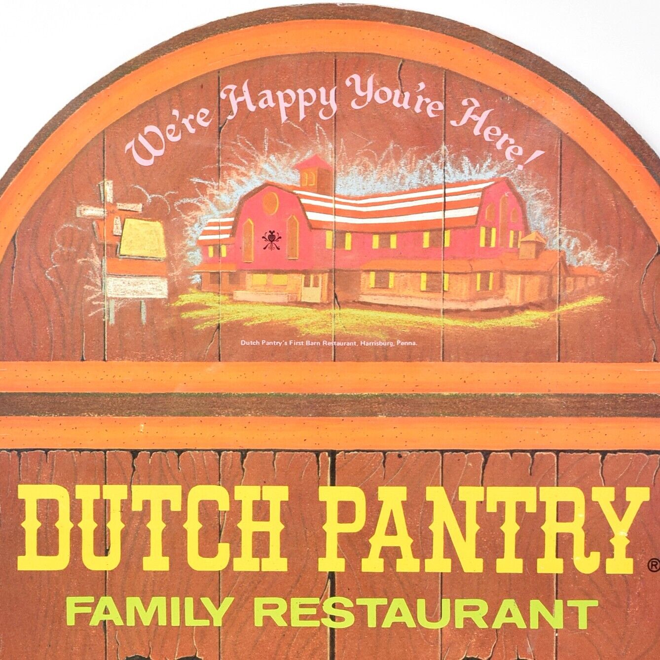 Vintage 1968 Dutch Pantry Family Restaurant Menu Farm Country Store Pennsylvania